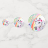 Rainbow Unicorn Konfetti (Rückseiten)