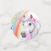 Rainbow Unicorn Konfetti (Klein Vorderseite)
