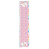 Rainbow Unicorn Kurzer Tischläufer (Vorderseite)