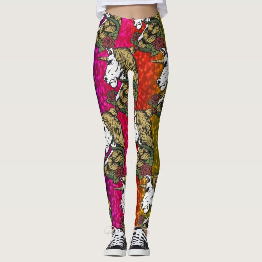 Rainbow Unicorn Leggings (Vorderseite)