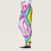 Rainbow Unicorn Leggings personalisieren Yoga Pant (Links)