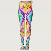 Rainbow Unicorn Leggings personalisieren Yoga Pant (Vorderseite)