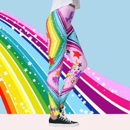 Rainbow Unicorn Leggings personalisieren Yoga Pant