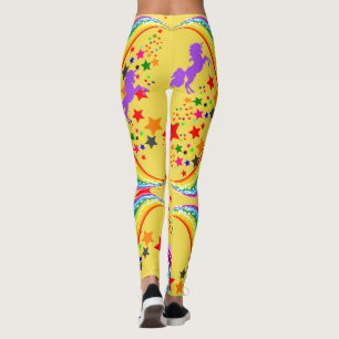 Rainbow Unicorn Leggings Personalization Yoga Pant