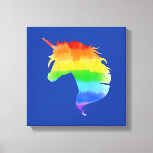 Rainbow Unicorn Leinwanddruck