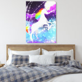 Rainbow Unicorn Leinwanddruck (Insitu (Schlafzimmer))
