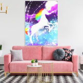 Rainbow Unicorn Leinwanddruck (Insitu (Wohnzimmer))
