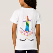 Rainbow Unicorn Magic T-Shirt (Rückseite)