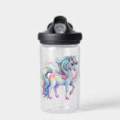 Rainbow Unicorn Magic Water Flasche (Vorne)
