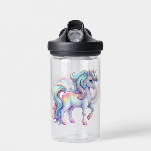 Rainbow Unicorn Magic Water Flasche (Vorne)