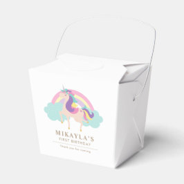 Rainbow Unicorn Magischer Geburtstag Niedlich Geschenkschachtel