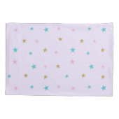 Rainbow Unicorn Magischer Glitzer Lila Kissenbezug (Rückseite)