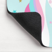 Rainbow Unicorn Magischer Glitzer Mousepad (Ecke)