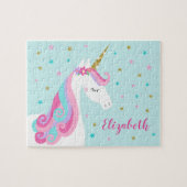 Rainbow Unicorn Magischer Glitzer Puzzle (Horizontal)