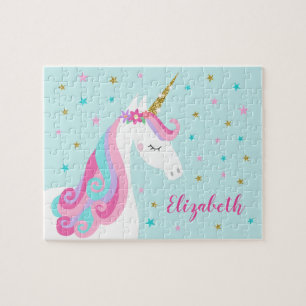 Rainbow Unicorn Magischer Glitzer Puzzle