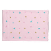 Rainbow Unicorn Magischer Glitzer Rosa Kissenbezug (Rückseite)