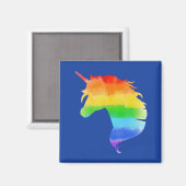 Rainbow Unicorn Magnet (Vorderseite/Rückseite)