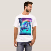 Rainbow Unicorn Men's Basic T - Shirt (Vorne ganz)