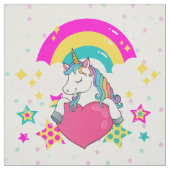 Rainbow Unicorn mit Sternen Stoff (Muster)