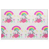 Rainbow Unicorn mit Sternen Stoff (Fat Quarter (45,7 x 55,9 cm))