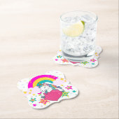 Rainbow Unicorn mit Sternen Untersetzer (Vor Ort)