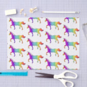 Rainbow Unicorn Muster Seidenpapier (Handwerk)