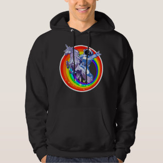 Rainbow Unicorn NASA LGBT Spacema Hoodie