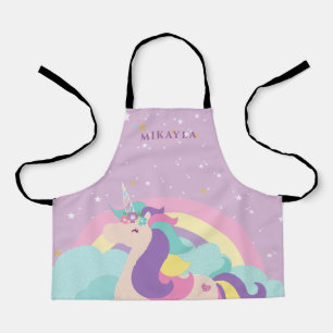 Rainbow Unicorn Niedliche Personalisierte Kinder S Schürze