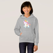 Rainbow Unicorn, Niedliches Einhorn, Stern, Magisc Hoodie (Vorne ganz)