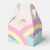 Rainbow Unicorn Niedliches Personalisiertes Gable Geschenkschachtel (Rückseite)