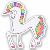 Rainbow Unicorn Notebook-Aufkleber Aufkleber (Vorderseite)