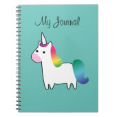 Rainbow Unicorn-Notebook Notizblock (Vorderseite)