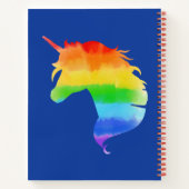 Rainbow Unicorn Notizblock (Rückseite)