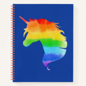 Rainbow Unicorn Notizblock (Vorderseite)