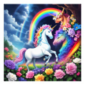 Rainbow Unicorn One Fotodruck (Vorne)