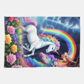 Rainbow Unicorn One Geschirrtuch (Horizontal)