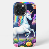 Rainbow Unicorn One iPhone Hülle (Hinten)