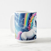 Rainbow Unicorn One Kaffeetasse (Vorderseite Links)