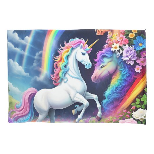 Rainbow Unicorn One Kissenbezug (Vorderseite)