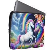 Rainbow Unicorn One Laptopschutzhülle (Vorne Rechts)
