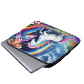 Rainbow Unicorn One Laptopschutzhülle (Vorne Knopf)