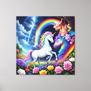 Rainbow Unicorn One Leinwanddruck