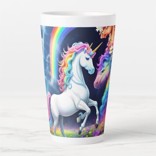 Rainbow Unicorn One Milchtasse (Vorderseite)