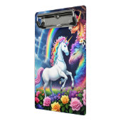 Rainbow Unicorn One Mini Klemmbrett (Gewinkelt2)