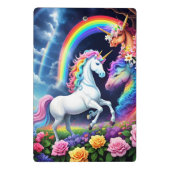 Rainbow Unicorn One Mini Klemmbrett (Rückseite)