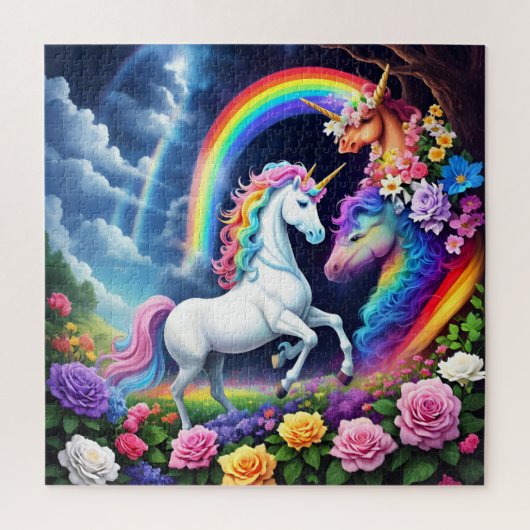 Rainbow Unicorn One Puzzle (Vertikal)