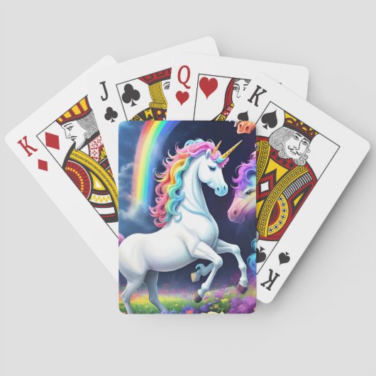 Rainbow Unicorn One Spielkarten (Rückseite)