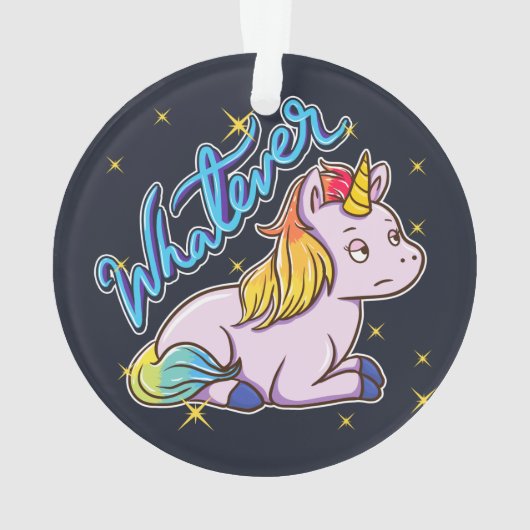 Rainbow Unicorn Ornament (Rückseite)