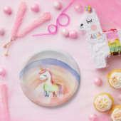 Rainbow Unicorn Paper Plate Pappteller (Party)
