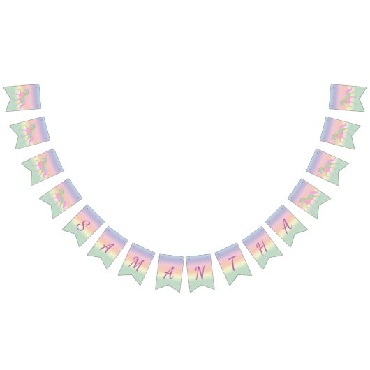 Rainbow Unicorn Party Banner (Alle)